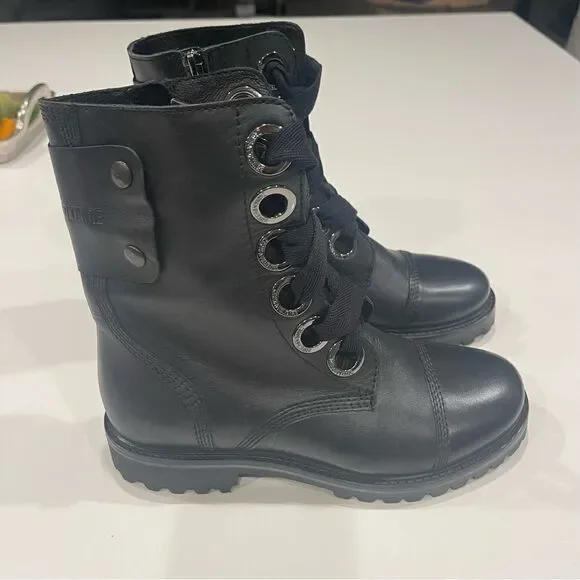 Zadig & Voltaire Joe Lug Sole Leather Combat Boot NIB 37 - Picture 12 of 14